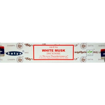 WHITE MUSK kadzidełka pyłkowe o zapachu BIAŁEGO PIŻMA Satya 15g
