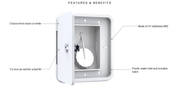 БАЛЛОН ДЛЯ ВОДЫ ЗАКРЫВАЕТСЯ КЛЮЧОМ ДЛЯ ЯХТЫ/КАМЕРЫ