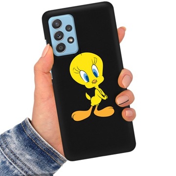 Etui Matowe Czarne do SAMSUNG A33 5G Wiosna Wzory