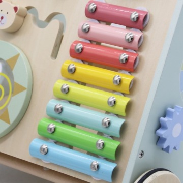 ДЕРЕВЯННЫЕ ХОДКИ, MANIPULATING PUSH 8in1, BABYBOY SORTER, цвет мяты