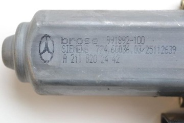 MERCEDES E W211 2004 RHD ZADNÍ PRAVÝ MOTOR ZVEDAČ OKNO