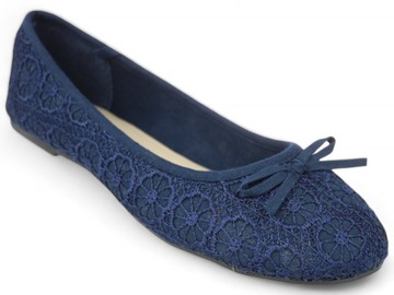 BALERINY DAMSKIE PŁASKI OBCAS ŚLICZNY KOLOR 6454 roz. 39