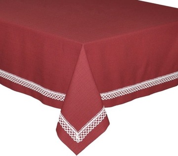 Obrus z koronką plamoodporny Versal 140x260