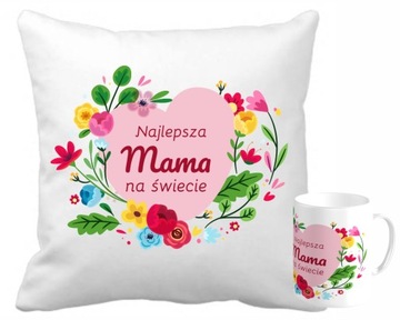 Prezent dla MAMY,DZIEŃ MATKI zestaw Poduszka,Kubek