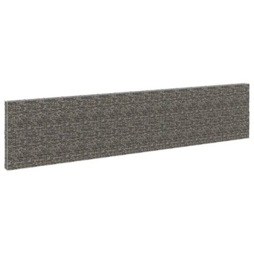 vidaXL Габионная стенка с крышками, оцинкованная сталь, 900x30x200 см
