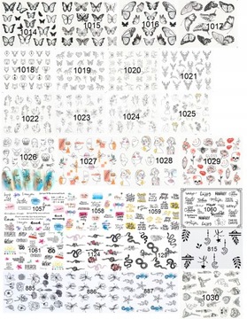 НАКЛЕЙКИ НА ВОДНЫЕ НОГТИ РАЗЛИЧНЫЕ РИСУНКИ 895