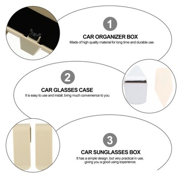 Чехол для автомобильных очков Автомобильная рамка-держатель для солнцезащитных очков