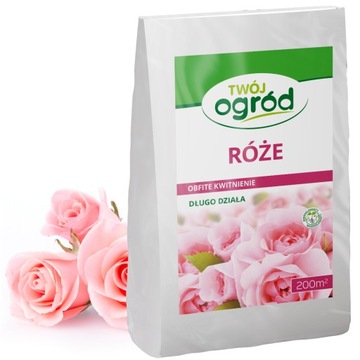NAWÓZ DO RÓŻ RÓŻE 4KG GĘSTE BUKIETY NAWOŻENIE PODSTAWOWE UZUPEŁNIAJĄCE