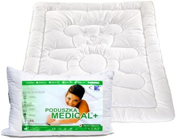 KOŁDRA 120X160 + PODUSZKA 50X70 ANTYALERGICZNA ZESTAW ATEST DZIECKA MEDCIAL