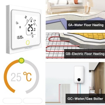Термостат zigbee TUYA, электрическое отопление, 7 шт.