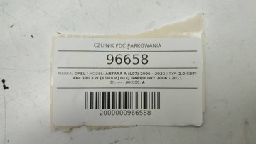 SENZOR PDC PARKOVÁNÍ OPEL ANTARA 0263003966