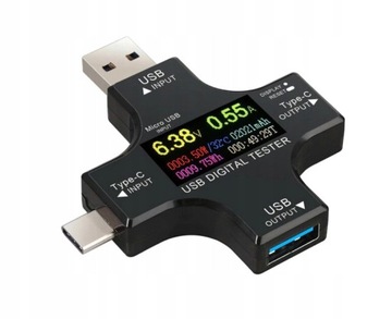 Balanser Miernik napięcia i prądu portu USB-C J7-c TFT