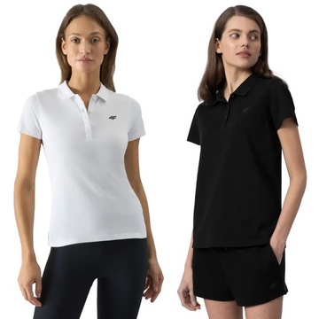 ЖЕНСКАЯ ФУТБОЛКА ПОЛО 4F ИЗ ДЫХАЮЩЕГО ХЛОПКА, НАБОР 2 ПАКЕТА