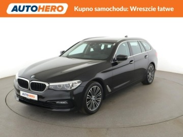 BMW Seria 5 F10-F11 Touring Facelifting 520d 190KM 2017 BMW 520 Automat Sport Line Navi Tempomat Grzana