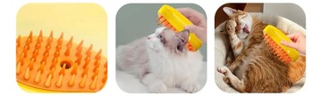 ЭЛЕКТРИЧЕСКАЯ ПАРОВАЯ ЩЕТКА ДЛЯ КОШЕК СОБАК ЖИВОТНЫХ ДЛЯ УХОДА ЗА ВОЛОСАМИ