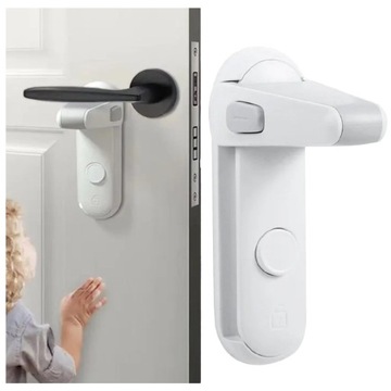 BLOKADA KLAMKI OKNA DRZWI SZUFLAD ZABEZPIECZENIE