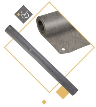 OSŁONA NA BALKON 0,95X6M MATA SZARA + GRATIS! PL