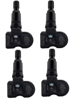4 szt. TPMS czujniki One-Sensor z zaworem czarnym