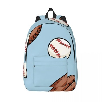 Cute Baseball Balls And Gloves Backpack Male School Student Backpack Female