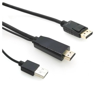 Kabel kierunkowy HDMI na DisplayPort, długość 2 m