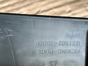 9 RENAULT KOLEOS II НАКЛАДКА, КРЫШКА, РАМА, ПРАВАЯ B21502-ZG000