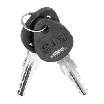 Внешний замок для кемпера, черный, круглый, 2 ключа