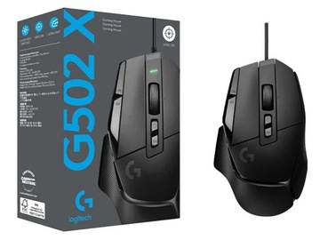 Káblová myš Logitech G502 X optický senzor