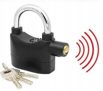 Навесной замок с сигнализацией громкой сигнализации 110 дБ, замок для мотоцикла, для гаражных ворот