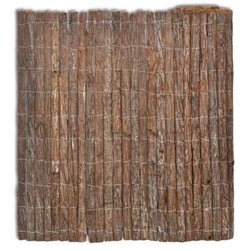 Ogrodzenie z kory 400x100 cm, naturalne