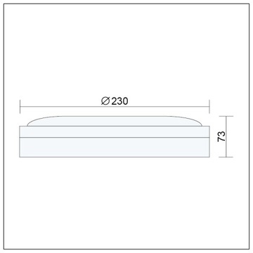 НАРУЖНЫЙ ПОТОЛОЧНЫЙ СВЕТИЛЬНИК ПЛАФОН 18ВТ LED IP65