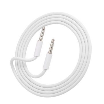 КАБЕЛЬ 1M AUX MINI JACK 3,5 ММ РЕЗИНОВЫЙ 4-КОНТАКТНЫЙ 4-КОНТАКТНЫЙ