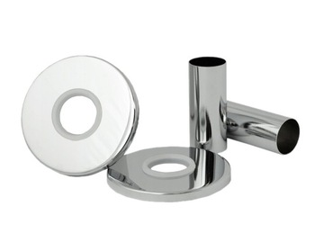 Rozety maskujace do grzejnika okrągłe CHROM