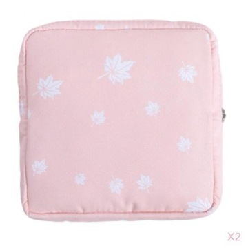 2x Torba na podpaski higieniczne Tampony na zamek błyskawiczny Zbieraj torby Etui Organizer