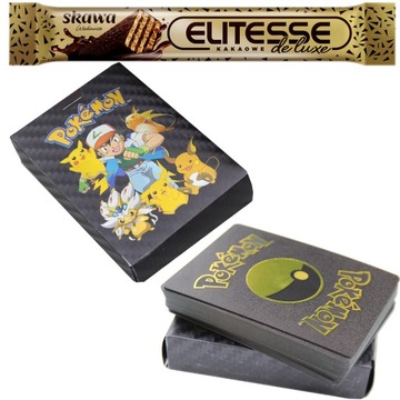 PREMIUM KOLEKCJONERSKIE CZARNE KARTY POKEMON ZESTAW 55 SZT unikatowe MP181