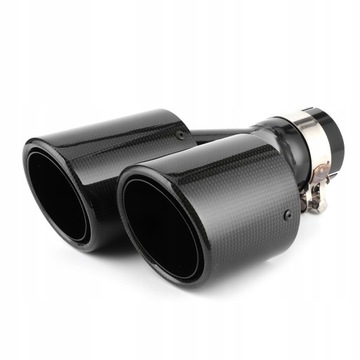 ВЫХЛОПНАЯ ТРУБА, ЦВЕТ JET, ПРАВАЯ, УГЛЕРОДНОЕ ВОЛОКНО, УНИВЕРСАЛЬНАЯ ФОРМА