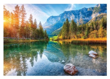 Fototapeta KRAJOBRAZ GÓRSKI Jezioro Las 254x184