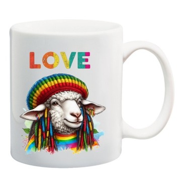 Kubek Rasta Owieczka owca Love Reagge owieczki miłość