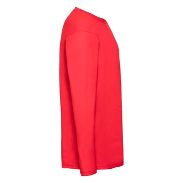 FRUIT OF THE LOOM KOSZULKA Z DŁUGIM RĘKAWEM Red S