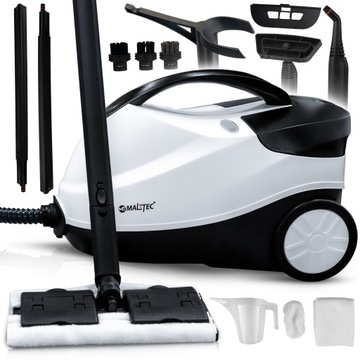 PAROWNICA MYJKA PAROWA CZYŚCIK MOP PAROWY DUŻY ZESTAW AKCESORIA 2000W