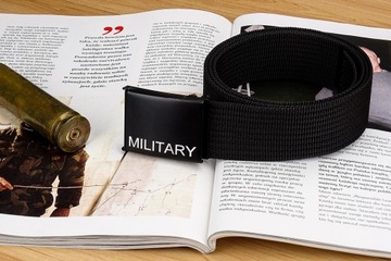Pasek Parciany Wojskowy GRACIO MILITAEY Czarny