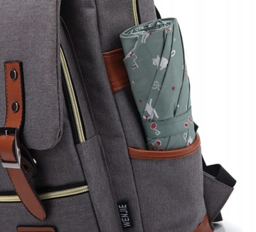 Рюкзак WRO Oxford для ноутбука 15 салатовый USB