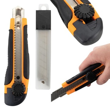 Нож для обоев Нож для обоев Складной раздвижной нож с ручкой 18 мм + лезвия