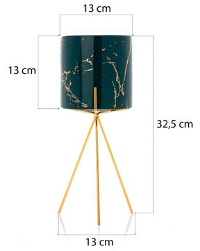 Металлическая подставка для цветов, керамическая подставка для цветов, 32 см.