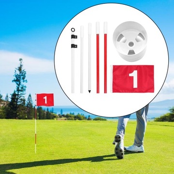 Флаг для гольфа Портативное поле для гольфа Ставящие флаги для гольфа Штырь для гольфа Высокая чашка для гольфа