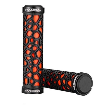 ROCKBROS CHWYTY ROWEROWE SKRĘCANE GRIPY LOCK-ON DO KIEROWNICY RĄCZKI ROWER