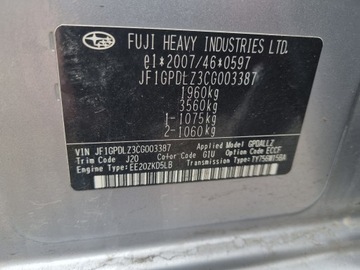 BLATNÍK LEVÝ PŘEDNÍ SUBARU XV G1U