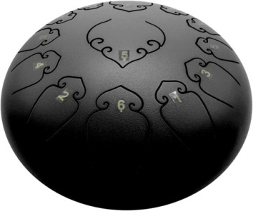 Amkoskr Stalowy bęben językowy, 12 cali C-dur 13 nut torba