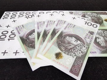 Банкноты номиналом 100 злотых для развлечения и обучения, в упаковке 10 штук.