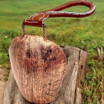 Металлический колокольчик овчарки на кожаной ручке, подвесное украшение в подарок