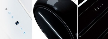 Toflesz BALTIC LUX островная трубчатая кухонная вытяжка черный 700м со светодиодным радиоуправлением